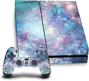Official Barruf Abstract Space 2 Art Mix Vinyl Sticker Gaming Skin Decal Cover Compatible with Sony Playstation 4 PS4 Console and DualShock 4 Controller Bundle