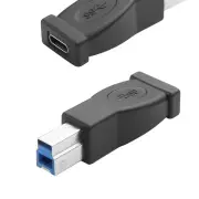 USB Type C Female to USB B 3.0 Adapter Connector Converter 5Gbps Printer Scanner