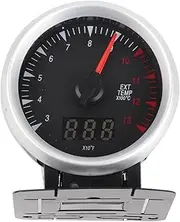 Exhaust Gas Temp Gauge Pointer 2.5in Digital EGT Meter 300‑1300℃ with Sensor for 12V Gasoline Car EGT Exhaust Gas Temperature Gauge Replacement