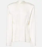 [Stella McCartney] Stella McCartney Satin top AU 6 white