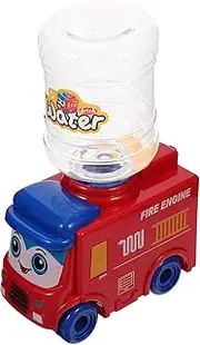 SUPVOX Fire Engine Mini Water Dispenser Educational Water Dispenser for Tiny Drinking Fountain Model Promotes Self Care Creativity for Play Kitchen Imaginative Play