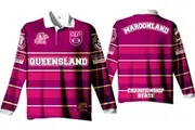 (3xl) (AP82) QLD MENS LONG SLEEVE SIMPLY THE BEST JERSEY AP82