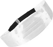 [LIFKOME] Men's Formal Officer Men Tuxedo Waist Band Elegant Solid Color Comfortable Fit