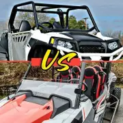 Half Windshield-1/4" Thick Clear For Polaris 2019-2023 RZR XP1000 / Turbo UTV