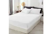 Luxor White Teddy Bear Fleece Fitted Sheet + Pillowcase Set( No Flat Sheet)