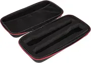 Parliky Shockproof Dual Mic Bag Lightweight Eva Storage Case Black for Wireless Microphones
