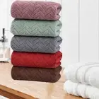 5x Coral Fleece Bath Towels Multipurpose Absorbent Towel for Dorm Beach Yoga