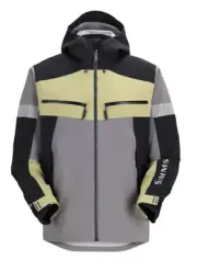 SIMMS NEW $449 Mens Size Large 30k Waterproof CX Hooded Jacket Coat Shell Gray