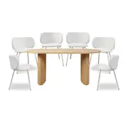 Amara Table and Willa Seven Piece Dining Set