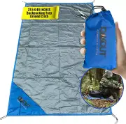 Ultralight Backpacking Tarp Ground Cloth 2.7 Oz Waterproof Mini Pocket Blanket 2