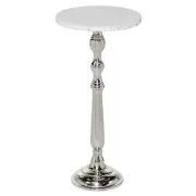 Terrazzo Stone Side End Accent Table End Table with Marble Top Side Table 13"...
