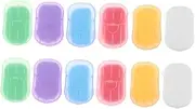 Travel Soap 12 Boxes Sheets Box Mini Hand Hand Soap Small Soap Slice Soap Outdoor Hand-Washing Soap Slices Hand Washing Soap Slices Jasmine Travel Toilet Paper Soap Paper