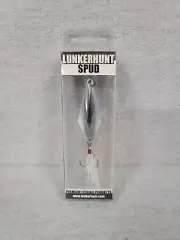 Lunkerhunt Spud Ice Spoon 1/2oz Silver Brand New