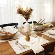 J.Elliot Bindi Cotton Table runner grey beige