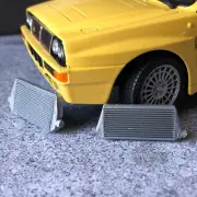 2 x Miniature Tuning Intercoolers for 1:24 Diorama Garage Car Model