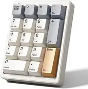17 Keys Type C Wired Number Pad Mechanical Numeric Keypad Numpad Gaming Mini Keyboard Programming Keypads Red