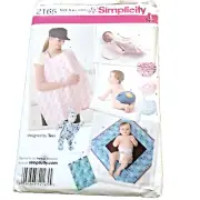 SIMPLICITY 2165 BABIES ACCESSORIES NURSING COVER PATTERN SIZES - UNCUT