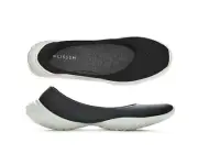 Lissom Flyte Womens Black/White Outsole SlipOn Comfort Ballet Flats US 11