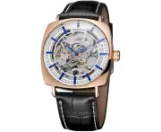 VEANXIN Men Skeleton Automatic Mechanical Watch Gold Skeleton Vintage Man Leather Waterproof Watch