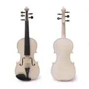 unfinished 5 string 4/4 violin White Violin Ebony Fittings Maple spruce wood