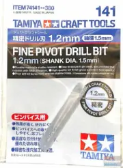 TAM74141 Tamiya Fine Pivot Drill Bit - 1.2mm (Shank 1.5mm)