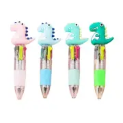 4Pieces 4-Color-in-1 Pen Retractable Ballpoint Pen Multicolor Ballpoint Pen