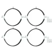4 Pcs Adjustable Pipe Bracket Clamp, 8"(203mm) Wall Ceiling Mount Support