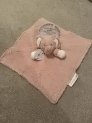 Blankets and Beyond NuNu Pink Elephant Security Blanket Lovey Fluffy NWT