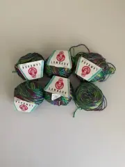 StahlSche Wolle Lambada Yarn Lot 6 Skeins Cotton Rayon Varieted