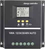 MPPT Solar Charge Controller, 100A 12V/24V/36V/48V Adaptive Solar Panel Regulato