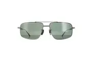 Chopard Sunglasses SCHF21M 568P Total Shiny Gunmetal Grey Green Polarised