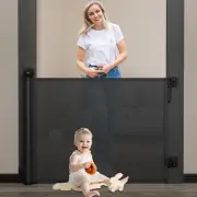 Babepai Baby Gate - No Drill, Punch Free Retractable, Extends to 54" Wide, St...