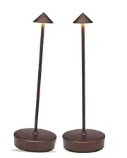 2Pack Cordless Table Desk Lamp with USB-A Output Port, 7000mAh Portable Led