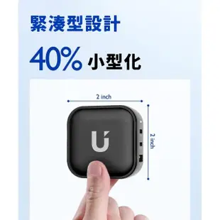 【UKKO】GaN III 65W 氮化鎵急速充電器-黑(GaN USB-C/USB 2C1A PD快充)