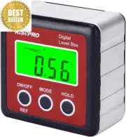 Digital Level Box Angle Gauge Protractor with Magnet & Backlit LCD