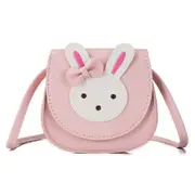 2 Pcs Girl Coin Purse Handbag Children Wallet Small Coin Box Bag Cute Rabbit Kid Money Bag Baby Shoulder Bag Change Purse