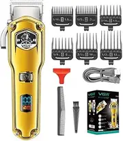 Barber Hair Clippers Electric Hair Trimmer Professional Rechargeable Cordless Hair Clipper for Men with Beard Brush and Comb (Combo Set)
