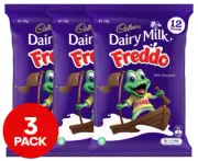 3 X 12Pk Cadbury Dairy Milk Chocolate Freddo Frog Sharepack 144G