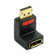 Up Angled 90 Degree DP DisplayPort to Female Extension Adaptor 4K DP Cable