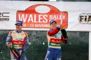 Jari Matti latvala Mikka Anttila Ford WRC Portrait podium 2011 Old Photo 3