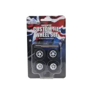 DDA 1:24 Custom #1 Unpainted Wheels W/ Tyres & Axles For Holden HQ HJ & Ford XW