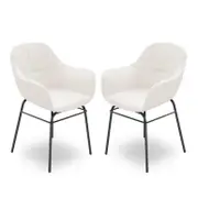 Rhea Suede Dining Chairs (Set of 2)