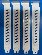 4 pc Computer Case Rear Slot PCI Bracket Blank Filler Slot Cover White