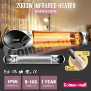 Maxkon 2000W Infrared Heater Instant Heat Outdoor Patio Bar Carbon Fibre Heater