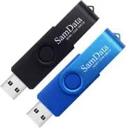 32GB USB Flash Drives 2 Pack 32GB Thumb Drives Memory Stick Jump Drive with LED.