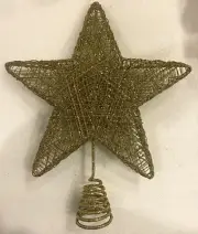 Gold Star Christmas Tree Topper