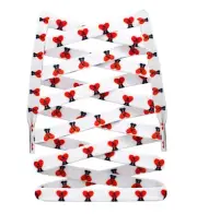 Premium Flat Sublimated Printed Bad Bunny Heart Shoe Laces