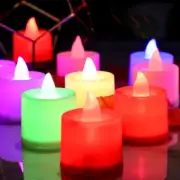 4/12/24 Flameless LED Tea Lights Votive Candles Lamp Decor Battery Operated Set