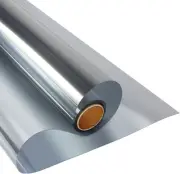 KESPEN Window Film One Way Daytime Privacy Static Cling 29.5" x 13.1 ft Silver
