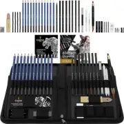Graphite Drawing Pencils and Sketch Set (40-Piece Kit), Complete Artist Kit I...